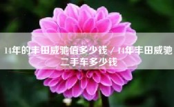 14年的丰田威驰值多少钱／14年丰田威驰二手车多少钱