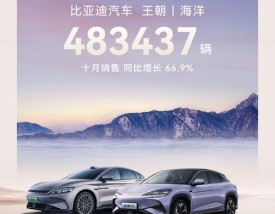 十月比亚迪汽车销量,比亚迪10月新能源销量