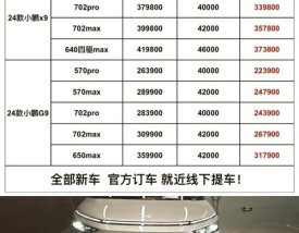 小鹏车型及价格／小鹏全部车型一览表