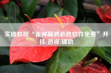 实操教程“雀神麻将必胜软件免费	”开挂(透视)辅助